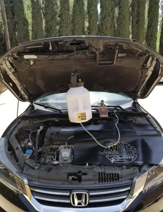 Fluid service on a Honda Accord