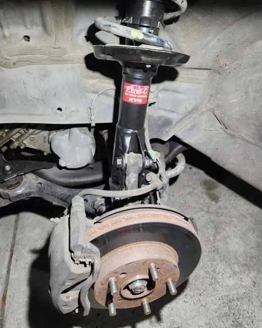 New KYB strut assembly installed